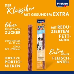 Vitakraft Beef Stick Low Fat skanėstai šunims, < 49 g — 4 nuotrauka