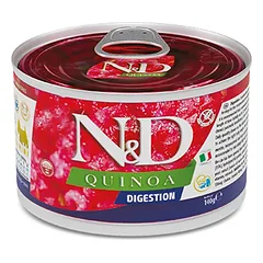 FARMINA N&D QUINOA - DOG Wet DIGESTION ADULT MINI 140 g (pak.6)
