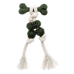 ECOMFY ŽAISLAS ŠUNIMS, KAULAS ECO OLIVE, 20CM