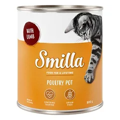 Smilla paukštienos puodeliai, drėgnas maistas katėms, ekonominė pakuotė 24 x 800 g — 3 nuotrauka