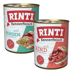 RINTI Kennerfleisch drėgnas maistas šunims, ekonominė pakuotė 12 x 800 g — 2 nuotrauka