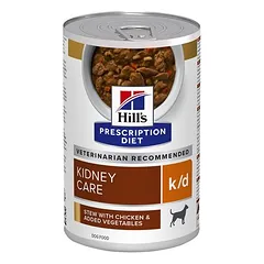Hill's Prescription Diet k/d Kidney Care troškinys su vištiena, drėgnas maistas šunims, 200 - 399 g — 2 nuotrauka