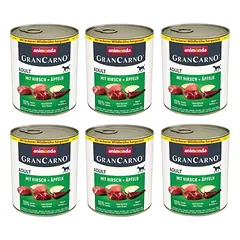 ANIMONDA GranCarno Adult Dog skonis: elniena + obuolys 6x800g