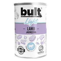 BULT LIGHT drėgnas maistas šunims, vieno baltymo šaltinio, pilnavertis, skardinė 400 g — 3 nuotrauka