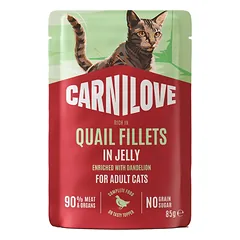 Carnilove Quail Dandelion konservai katėms drebučiuose