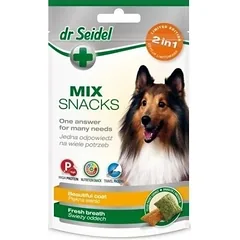 Dr. Seidel Treats 2in1 gražiam kailiui ir gaiviam burnos kvapui šunims 90g