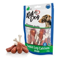 KIDDOG Bone šlaunelė su triušiena ir kalciu 80g (150)