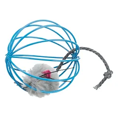 TRIXIE žaislas katei Pelė vieliniame kamuolyje, pliušas, 6 cm (pak.24) — 3 nuotrauka