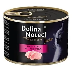 Dolina Noteci Premium Junior katėms su kalakutiena 185g