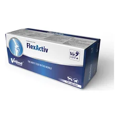 Vetfood FlexiActiv papildai šunims ir katėms tinkamai sąnarių funkcijai palaikyti, 120 kapsulių