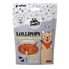 Mr. Bandit Lollipops ledinukai šunims su ėriena ir antiena, 500 g