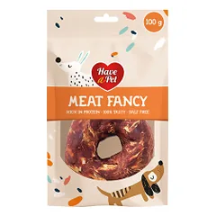 HAP Meat Fancy jautienos žiedai skanėstai šunims, 100 g