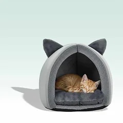 Kačių guolis Relaxdays 10052228.0, Pilkas, 44 × 37 cm — 5 nuotrauka