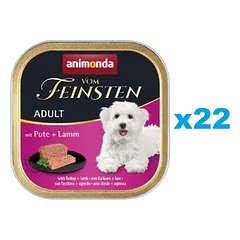 ANIMONDA Vom Feinsten Adult kalakutiena ir ėriena 22x150g