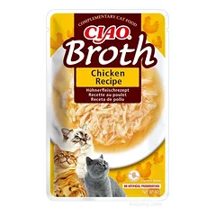 INABA Ciao Broth sultinio maisto papildas katėms su vištienos skonio sultiniu 40g