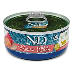 FARMINA N&D NATURAL - CAT Wet Tuna&Salmon ADULT 70 g (pak.24)