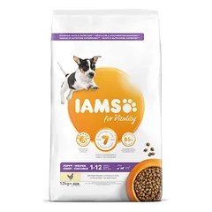 IAMS sausas maistas mažų ir vidutinių veislių šuniukams su vištiena, 12 kg