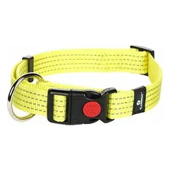 Flamingo COLLAR ZIGGI REFL.YEL 45-65cm, 25mm yellow