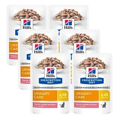 HILL'S PD Prescription Diet Feline c/d Salmon 6x85g paketėlis