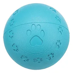 Trixie Toy Ball natūralaus kaučiuko kamuoliukas šunims su garsu ir letenėlių atspaudais, 9 cm