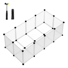 Plastikinis aptvaras su grindų plokštėmis, 125x63x42 cm