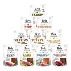 BRIT Jerky Snack Mega Set 10x80g