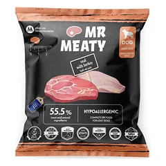 MR MEATY Veal with Turkey M 50g veršiena su kalakutiena, sausa maistas šunims