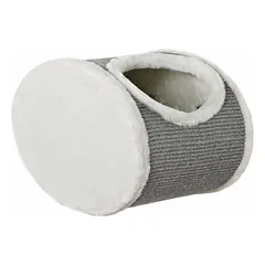 Trixie Cuddly Cave For Wall Mounting guolieta katėms su sizalio draskykle ir pliušiniu užvalkalu, kreminės spalvos, 42 × 29 × 28 cm