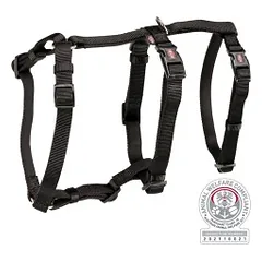Petnešos su apsauga nuo pabėgimo TRIXIE PANIC, S-M 40-65 cm,juodos parduotuvėje akvanamai.lt