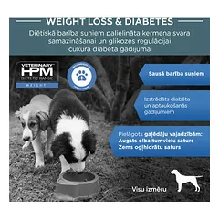 Virbac HPM Dog Weight Loss & Diabetes (1) veterinarinis maistas šunims 7 kg — 2 nuotrauka