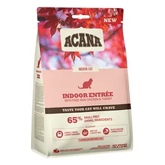 ACANA Indoor Entree sausas maistas namuose gyvenančioms katėms su vištiena, kalakutiena ir silke 340 g