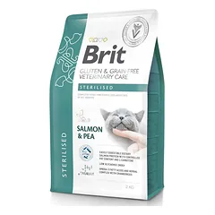 BRIT Grain Free Veterinary Care Cat Sterilised Salmon Pea 2 kg