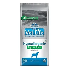 FARMINA Vet Life Hypoallergenic Egg & Rice dog 12 kg sausas maistas šunims, turintiems alergiją + 3 x FARMINA Vet Life Dental Treat Hypoallergenic Fish Mini 60 g (7 (vnt) NEMOKAMAI!