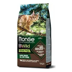 Monge Cat BWild Grain Free Large Breed All Life Stages Buffalo with Potatoes and Lentils 1.5 kg