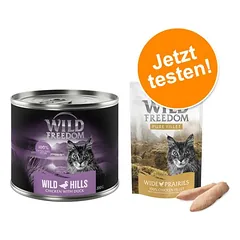 Wild Freedom Kombi-Paket: Adult Nassfutter + Filet Snacks