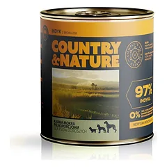 COUNTRY&NATURE Šlapias maistas su kalakutiena ir brokoliais be grūdų 850 g