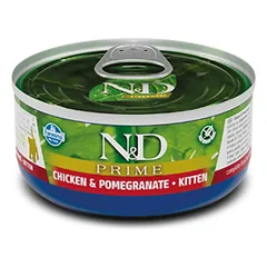 Farmina N&D Cat Prime Chicken Pomegranate Kitten konservai kačiukams, 70 g