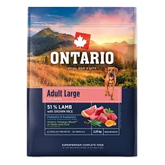 Ontario Adult Large Lamb & Brown Rice 2,25kg