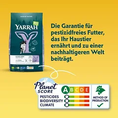 Yarrah Bio Sterilised be kviečių su ekologiška vištiena, sausas maistas katėms, 1,5 - 2,9 kg — 4 nuotrauka