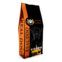 Real Dog Adult Large-Giant Breeds su vištiena ir ryžiais 20kg