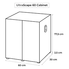 Aquael spintelė Ultrascape 60 Snow — 2 nuotrauka