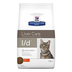 Hill's Prescription Diet Cat L/D Liver Care, veterinarinis maistas katėms 1,5 kg — 2 nuotrauka