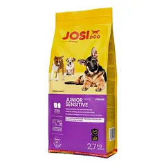 JosiDog Junior Sensitive sausas pašaras jautriems jauniems šunims, 2,7 kg