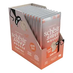 Schesir Silver Mousse drėgnas maistas katėms 12 x 80 g — 5 nuotrauka
