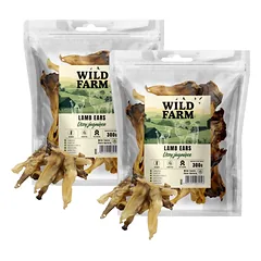 WILD FARM ėriuko ausys 2x300g skanėstai šunims
