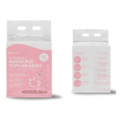 Kraikas katėms TOFU BeloCat, vyšnių žiedų kvapo, 6 l (2,5 kg), 2 mm granulės — 2 nuotrauka