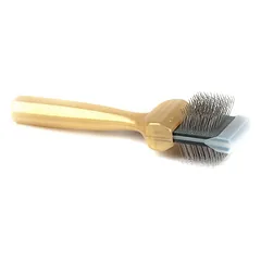 ActiVet Pro šepetys Super Soft Coat Grabber - itin minkštas, dvipusis, lankstus šepetys ilgiems, šilkiniams plaukams - mažas 4,5 cm