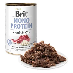 BRIT CARE Mono Protein ėriena ir ryžiai, drėgnas maistas šunims 400 g — 2 nuotrauka