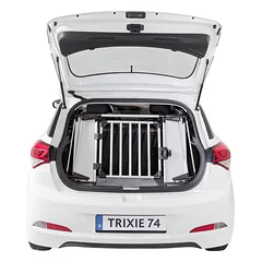 Trixie Universal Rear Car Grid universalus automobilio grotelės šunims, reguliuojamas plotis 94–114 cm, aukštis 69 cm, sidabrinis/juodas — 5 nuotrauka
