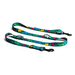 Spalvotas reguliuojamas pavadėlis šunims 4 Funky Pawty Vibes 1,6 cm / 300 cm – S/M — 3 nuotrauka